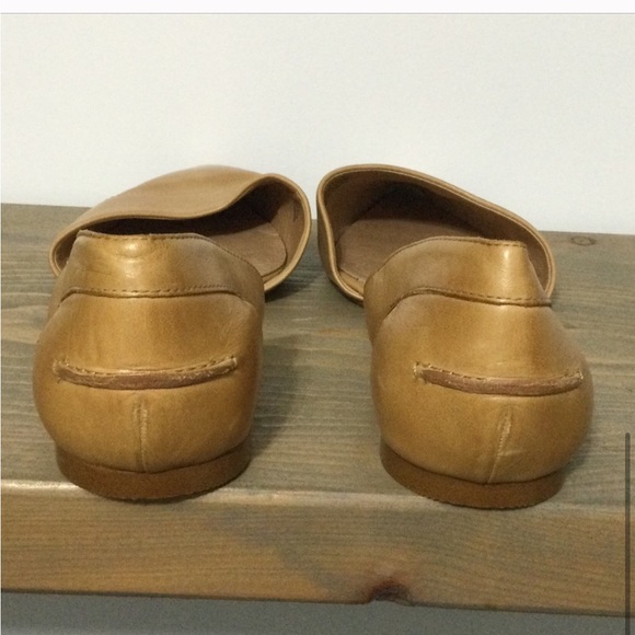 MADEWELL Leather Flats Shoes Camel Pointy Toe Size 11 - Picture 5 of 6